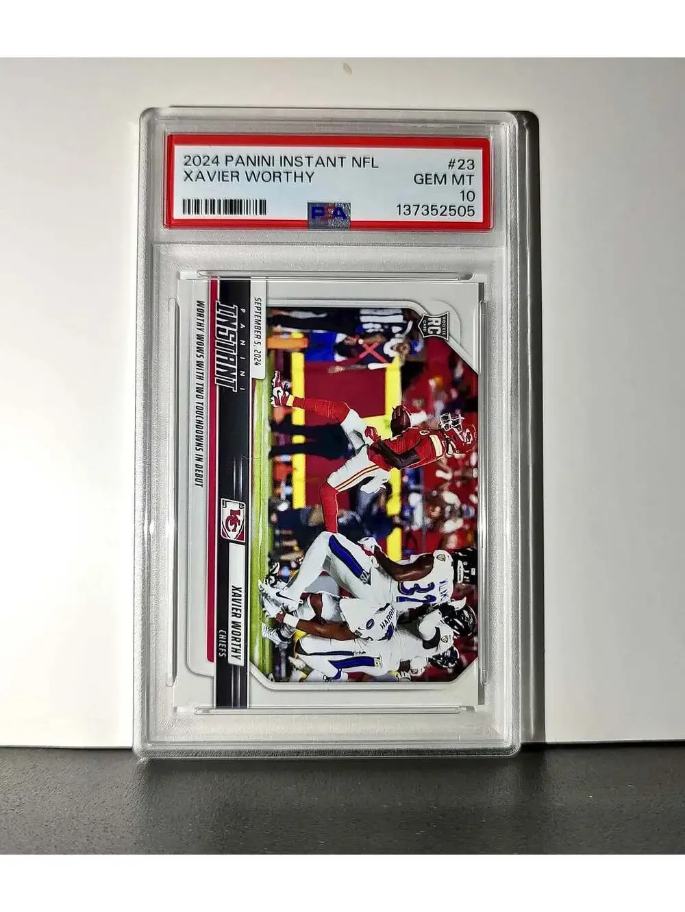 Xavier Worthy Rookie 2024 Panini Instant NFL #23 PSA 10 Gem Mint